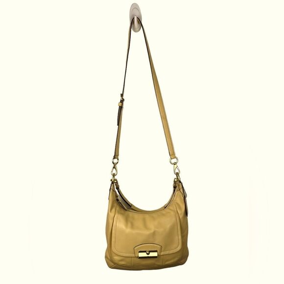 Coach Kristin F22306 in Buttercup Leather Crossbody/Shoulder Bag w/Gold Fittings - Picture 9 of 13